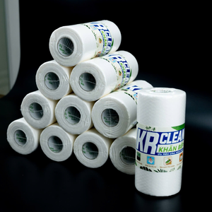 Krclean-Toallitas desechables superabsorbentes de 50 hojas, tela no tejida blanca para limpiar platos de cocina - Product Image 1