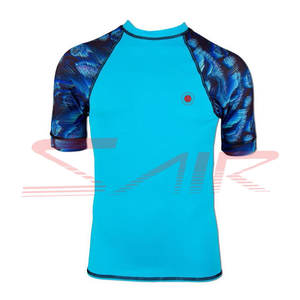 เสื้อออกกำลังกาย MMA สำหรับผู้ชายไซส์ใหญ่พิเศษออกแบบสไตล์ของคุณเองเสื้อแรชการ์ดระบายอากาศพร้อมโลโก้ที่กำหนดเองได้ตัวป้องกันความยาว - Product Image 1