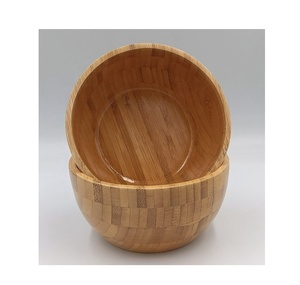 TOP BEST SELLING Natural <b>Bamboo</b> Bowls for Salad Fruit Home / Engraved <b>Bamboo</b> Bowls with spoon for Dinnerware tableware Set - Product Image 1