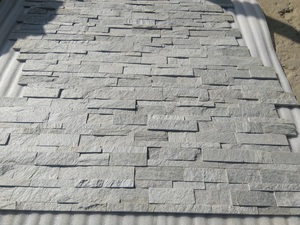 Panneaux rustiques de grand livre de placage blanc de pierre de quartzite de Offre Spéciale Shimla pour la surface fendue de revêtement extérieur intérieur décoratif - Product Image 3