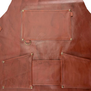 Delantal de Cuero Genuino de la Mejor Calidad, Impermeable, Transpirable y Personalizable con Correa de Cuero, Venta al Por Mayor - Product Image 3