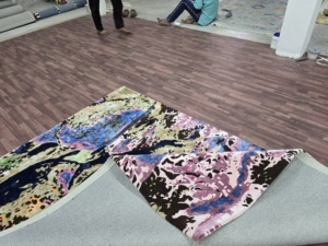 Alfombra moderna de lana/seda hecha a mano de lujo para sala de estar, dormitorio, Alfombra de lana de alta calidad hecha a mano - Product Image 4