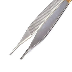 -AMIN Forceps à tissus Adson manuel en acier inoxydable de haute qualité 4,75 pouces, certifié CE ISO13485, classe I, 1 an - Product Image 2