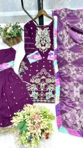 Party Wear Look Beautiful Top And Bottom Avec Dupatta - Product Image 4