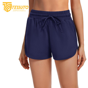 Pantalones cortos de corte relajado para mujer, transpirables y cómodos, pantalones cortos de yoga cómodos y ligeros para mujer con bolsillos - Product Image 4