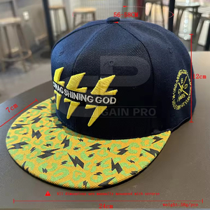 Custom Snapback <b>Hat</b> with Embroidered Logo for <b>Men</b> and Women Fashion Streetwear Adjustable <b>Flat</b> Brim Snapback <b>Hat</b> - Product Image 6