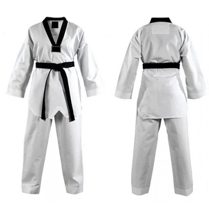 Uniforme ligero BJJ Gi Kimono para adultos y jóvenes, tela de algodón preencogida transpirable, Ideal para gimnasios de artes marciales - Product Image 3