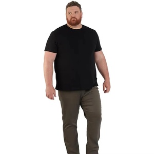 Plus Size Men Extra Curve Front Hem Men Gym Black 100% Plain Cotton Gym <b>T</b> <b>Shirt</b> For Silicone Printing <b>Shirt</b> For Lifting Dumbell - Product Image 5