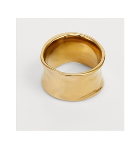 Rond de serviette rond fait à la main support de concepteur en métal décoratif cristaux de Table de fête de mariage matériel en bois stocké rond de serviette en laiton - Product Image 5