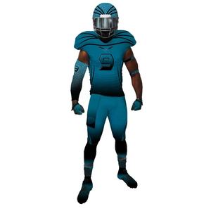 100% poliéster servicio OEM uniforme de fútbol transpirable bordado nombre del equipo y número 8 Panel camisetas de fútbol americano - Product Image 5