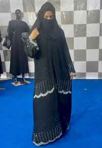 Travail manuel de qualité supérieure islamique élégant modeste femmes Abaya Style beaux vêtements traditionnels musulmans et accessoires de Dubaï - Product Image 3