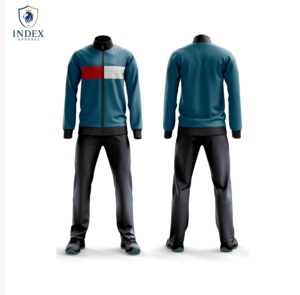 ชุดวอร์มผู้ชาย INDEX APPAREL แบบ Color Blocking คอตั้ง ซิปเต็มตัว สไตล์สปอร์ต เหมาะสำหรับใส่ในฤดูใบไม้ร่วง ผลิตจากผ้าโพลีเอสเตอร์ผสมคอตตอน ระบายอากาศได้ดี - Product Image 1