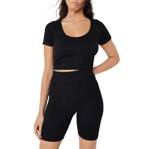 Conjunto de ropa de gimnasio de entrenamiento para mujer de calidad superior Sujetador deportivo sexy Pantalones cortos atléticos Transpirable Venta caliente Ropa de yoga - Product Image 6