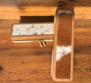 New Arrival Real Handmade Cowhide Leather Heat Resistant <b>Curling</b> Iron Case Stylish Women Perfect Travel Organizer for Hair Tools - Product Image 3