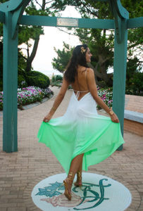 Robe de plage longue sans manches, col en v, Sexy, dos nu, robe longue de styliste pour femmes, vente en gros - Product Image 6