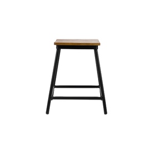 Modern American Style Solid Wood & Metal Bar <b>Stools</b> and Chairs-Durable Swivel Design for Commercial Use - Product Image 2