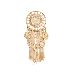 Les caractéristiques nationales de la créativité : un attrape-rêves en macramé tissé avec du fil, décoration murale pour la maison - Product Image 6