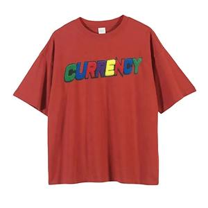 เสื้อยืดคอวีปักผ้ากำมะหยี่สำหรับผู้ชายวัสดุโพลีเอสเตอร์/ ผ้าฝ้ายสีเหลืองออกแบบได้ตามต้องการ - Product Image 5