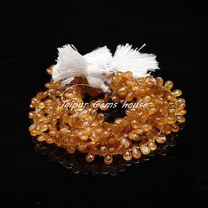 ลูกปัดพลอยสีเหลืองธรรมชาติสำหรับใส่เครื่องประดับ - Product Image 2