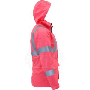 Chaqueta y Pantalones de Seguridad Reflectantes de Forro Polar de Algodón Impermeable ANSI Clase 1 con Luz LED Intermitente, Logotipo Personalizado, Ropa de Trabajo de Invierno - Product Image 2