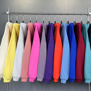 Haute qualité hiver hommes surdimensionné à capuche sweats à capuche décontractés 100% coton solide respirant nouveauté - Product Image 2