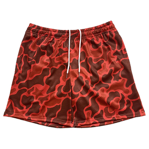 High Quality Luxury Mesh <b>Shorts</b> Designer Custom logo Casual <b>Mens</b> Sports Polyester Sublimation 5 Inch Inseam <b>Camo</b> Mesh <b>Shorts</b> - Product Image 1
