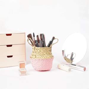 Good price eco friendly straw pen holder organizer for desk accessories seagrass <b>pencil</b> container - Product Image 4