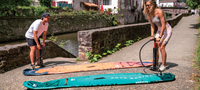 Pompe à air manuelle à haute pression et à sens unique pour le surf Planche gonflable Bateau Waterplay Outils et accessoires de surf