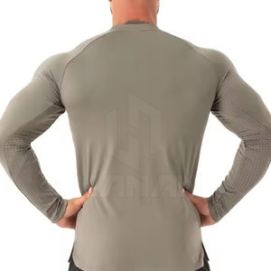 2025 nouveau Design Logo personnalisé hommes chemises de compression confortable respirant vêtements en gros - Product Image 2
