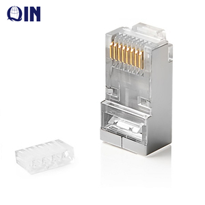 Prise modulaire Cat6 RJ45, connecteurs réseau blindés pour câble solide <span class=keywords><strong>ou</strong></span> toronné à paire torsadée 24AWG - Product Image 4
