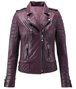 Veste en cuir respirante et tendance pour femme 2026 – Dernier design, logo personnalisé, style très prisé, produit OEM, doublure en nylon - Product Image 3