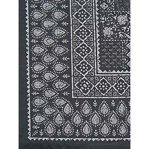 Juego de Sábanas Individuales de Algodón de 180 Hilos con Motivos Étnicos en Gris, con 1 Funda de Almohada, Juego de 3 Piezas para Uso Doméstico, para Cama Individual - Product Image 4