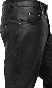 Pantalon de jogging personnalisé pour hommes 30 à 44 taille moyenne élastique style hip hop avec protection UV et 5 poches - Product Image 3