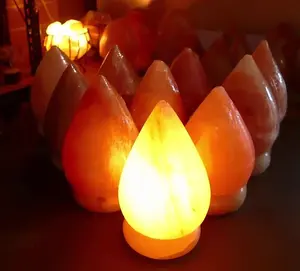Lampes à sel en forme de goutte de sel de l'Himalaya avec raccord électrique, lampes à sel de l'Himalaya abordables, lampes à sel de l'Himalaya de qualité supérieure - Product Image 2