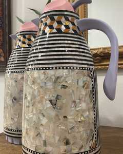 Tetera con incrustaciones de concha de madre de perla, tetera de estilo árabe de lujo para té, café, servicio de agua, perfecta para Eid y regalos de boda - Product Image 3