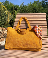 Sac à main éponge de grande capacité de luxe personnalisable sac de plage en éponge recyclé sac fourre-tout en tissu éponge pour les femmes