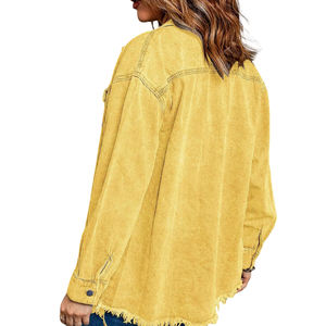 Camisa Vaquera Informal 2026 para Mujer, Servicio de Fabricación Personalizada al por Mayor, Camisa Vaquera de Algodón Transpirable de Alta Calidad para Mujer - Product Image 2