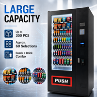 Máquina Expendedora Inteligente con Pantalla Táctil de Alta Calidad, Refrigerada, para Bebidas y Aperitivos, para Oficinas, Escuelas, Gimnasios y Cafeterías