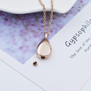 Colliers d'urne en forme de cœur en or rose pour cendres Bijoux de crémation Pendentif en cendres pour femmes et hommes Taille unique personnalisée - Product Image 6