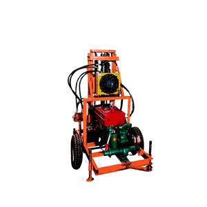 Foreuse hydraulique diesel portable sur roues pour la construction de puits d'eau, les travaux de forage et les prélèvements de sol - Product Image 4