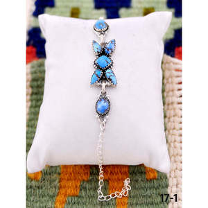 Southwest Handmade Golden Hills Turquoise & Sterling <b>Silver</b> <b>Cuff</b> <b>Bracelet</b> Fashionable Accessory - Product Image 1