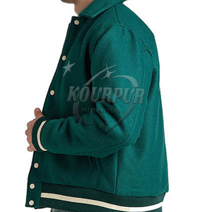 Vestes pour hommes veste Letterman chaude au design personnalisé pour la saison hivernale vestes Letterman entièrement en laine à prix raisonnable - Product Image 4