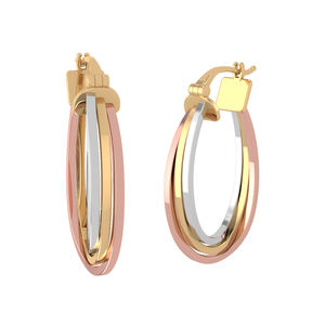 Pendientes de Diamantes Rikhava de Lujo en Oro Blanco de 14K con Certificación IGI para Mujer - Diseño Moderno para Boda, Compromiso y Aniversario - Product Image 2