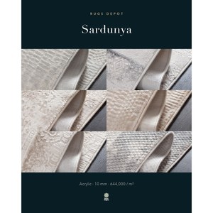 พรมอะคริลิคขายส่ง SARDUNYA SR009 สีเทา พรมตุรกีผลิตด้วยเครื่องจักร สำหรับห้องนั่งเล่น โครงการโรงแรม - Product Image 3