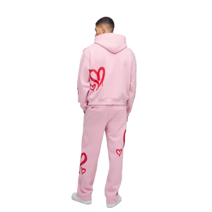 ชุดวอร์มคุณภาพสูง ระบายอากาศได้ดี ผลิตจากผ้าฝ้าย 100% 400+GSM สำหรับผู้ชาย พิมพ์ลายพัฟฟ์ น้ำหนักเบา - Product Image 5