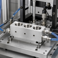 Composants de refroidissement liquide en acier inoxydable et cuivre usinés CNC de haute précision, plaque froide, bloc de collecteur, brochage de batteries EV et IGBT
