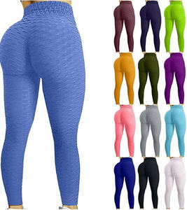 Taille haute jambe large ouvert Active Workout Leggings Logo personnalisé femmes levage hanche nue sentiment élastique Flare Gym collants Yoga pantalon - Product Image 6