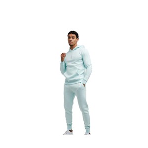 Chándales unisex de talla grande gruesos personalizados, Jersey extragrande de dos piezas, conjuntos de joggers, chándales de cuello redondo - Product Image 4