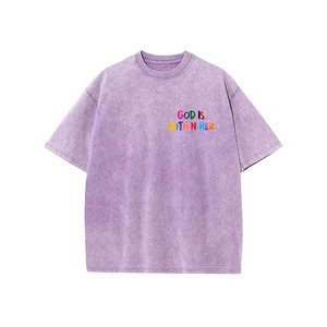 เสื้อยืดผู้ชายทรงครอปไซส์ใหญ่พิเศษทรงบ็อกซี่ของผู้ชาย - Product Image 1
