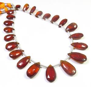 ลูกปัดลูกแพร์ตัดเหลี่ยมเพชรพลอยแอฟริกันธรรมชาติขนาด10-16.50มม. สำหรับการทำเครื่องประดับแบบทำมือ8.5 - Product Image 5